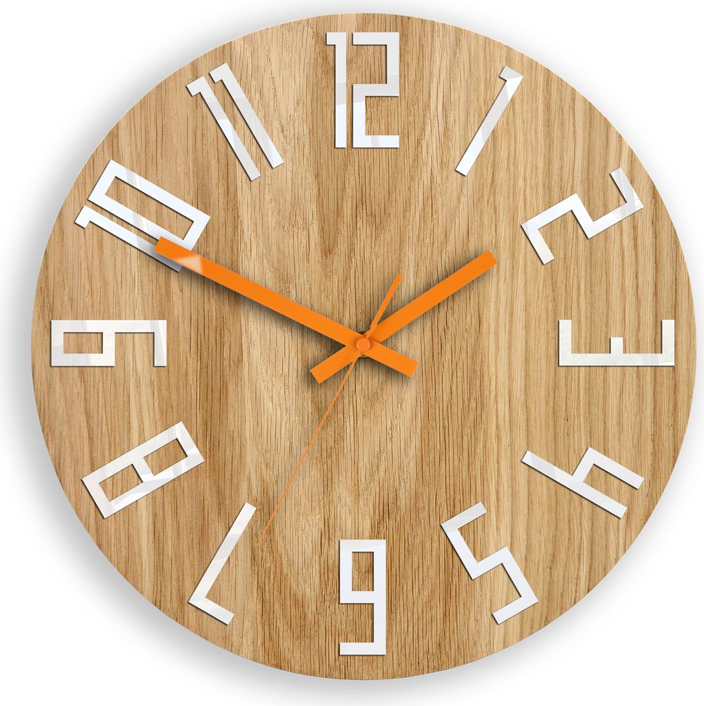 ModernClock, Wanduhr, Wohnzimmer, 33cm, große Wanduhr aus Produktbild 