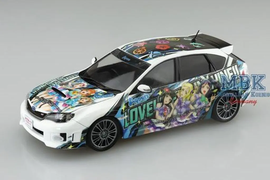 Maquette de voiture Subaru Impreza WRX STI 10 Itasha n2 Aoshima 1/24