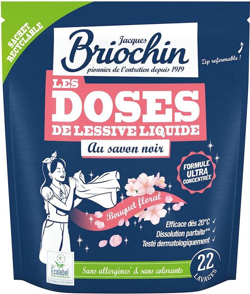 UNIVERSELLE WASCHKAPSELN MIT BLUMENDUFT AUF BASIS VON GRAUER SEIFE (22 Stück) – BRIOCHIN