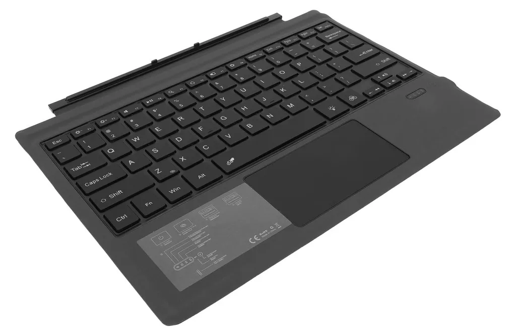 Clavier Rétroéclairé 7 Couleurs pour Surface Pro avec Trackpad Précis