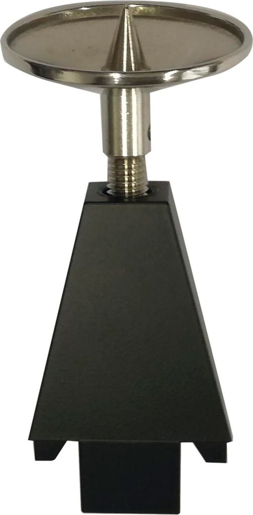 Volpato Deckenbefestigung 90mm passend zum Regalsystem Stili, Aluminium schwarz eloxiert