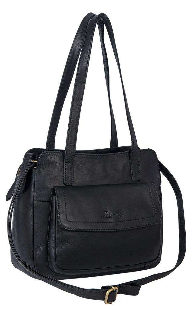 Benthill Handtaschen Damen Leder | Henkeltasche mit Produktbild 