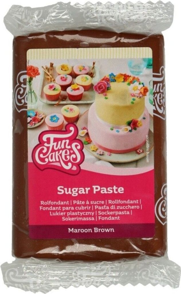 FunCakes Rollfondant Maroon Braun 250g Produktbild 4