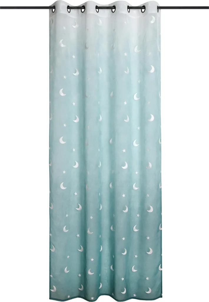 Rideau occultant lune 140x260 cm pour chambre d'enfant et décoration