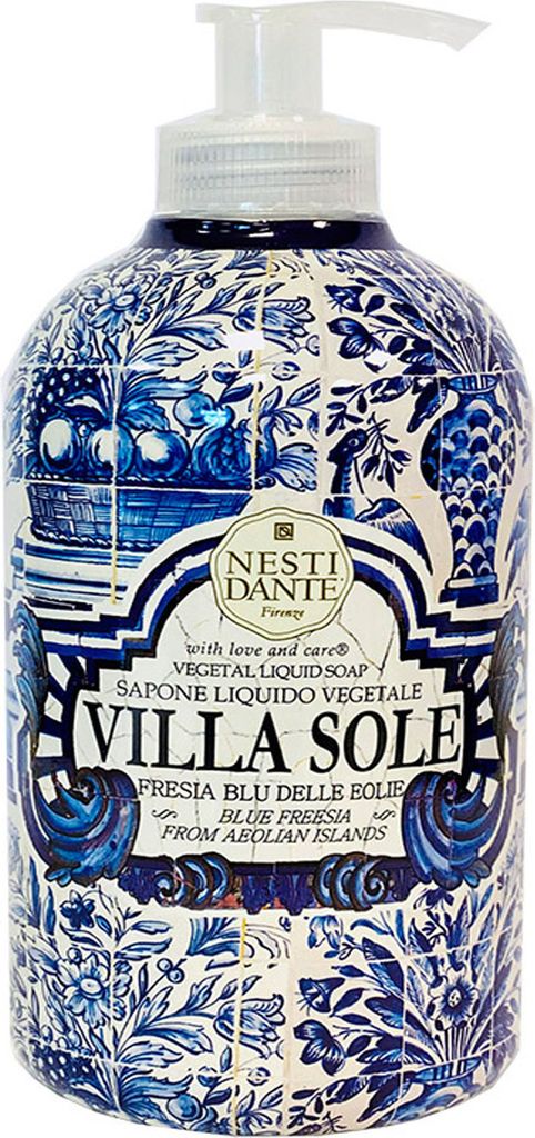 Nesti Dante Villa Sole flüssige Seife Vegetal Liquid Soap Fresia Blu delle Eolie 500 ml