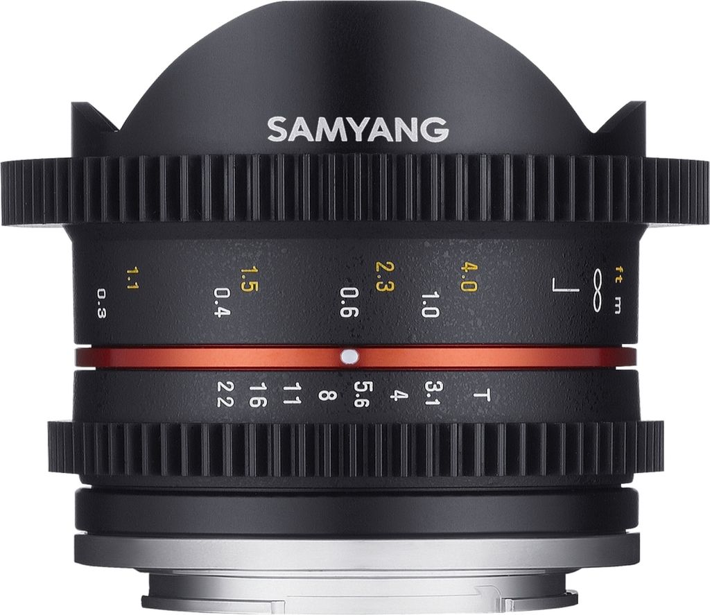 Samyang 8mm T3.1 Fisheye Objektiv Fuji X VDSLR Weitwinkel manuell APS-C