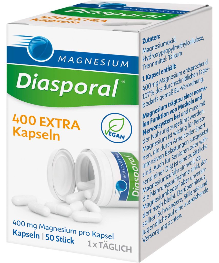 Magnesio Diasporale 400 Capsule Extra 50 Capsule Immagine del prodotto 