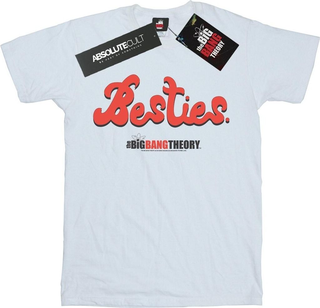 The Big Bang Theory - "Besties" T-Shirt für Herren BI12916 (L) (Weiß)