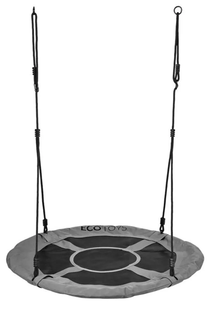 ECOTOYS Balançoire Nid 100cm Grise - Balançoire Araignée Robuste