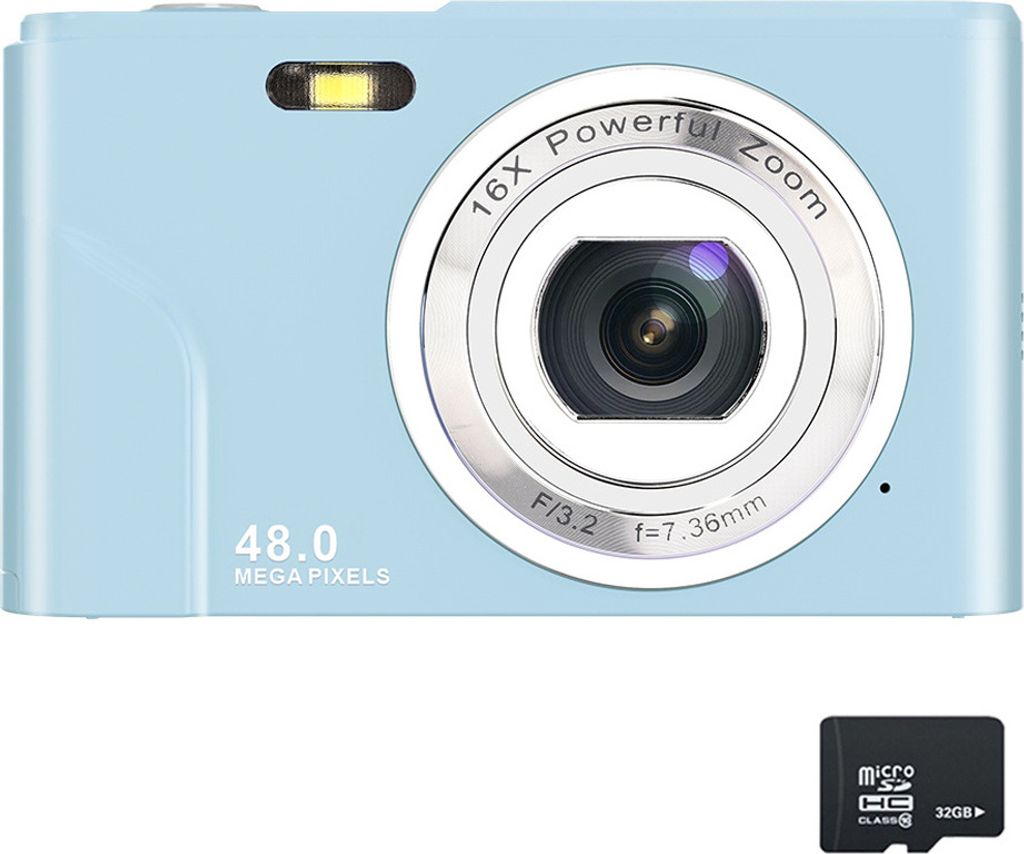 ZELURXX Tragbar Digitalkamera, 32GB Kompaktkamera, Produktbild 