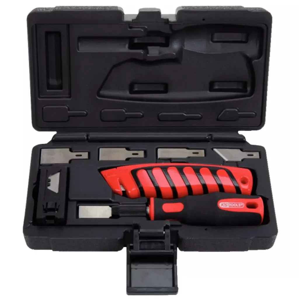 KS TOOLS 907.2200 Jeu de racloirs à couteaux professionnel 27 pièces