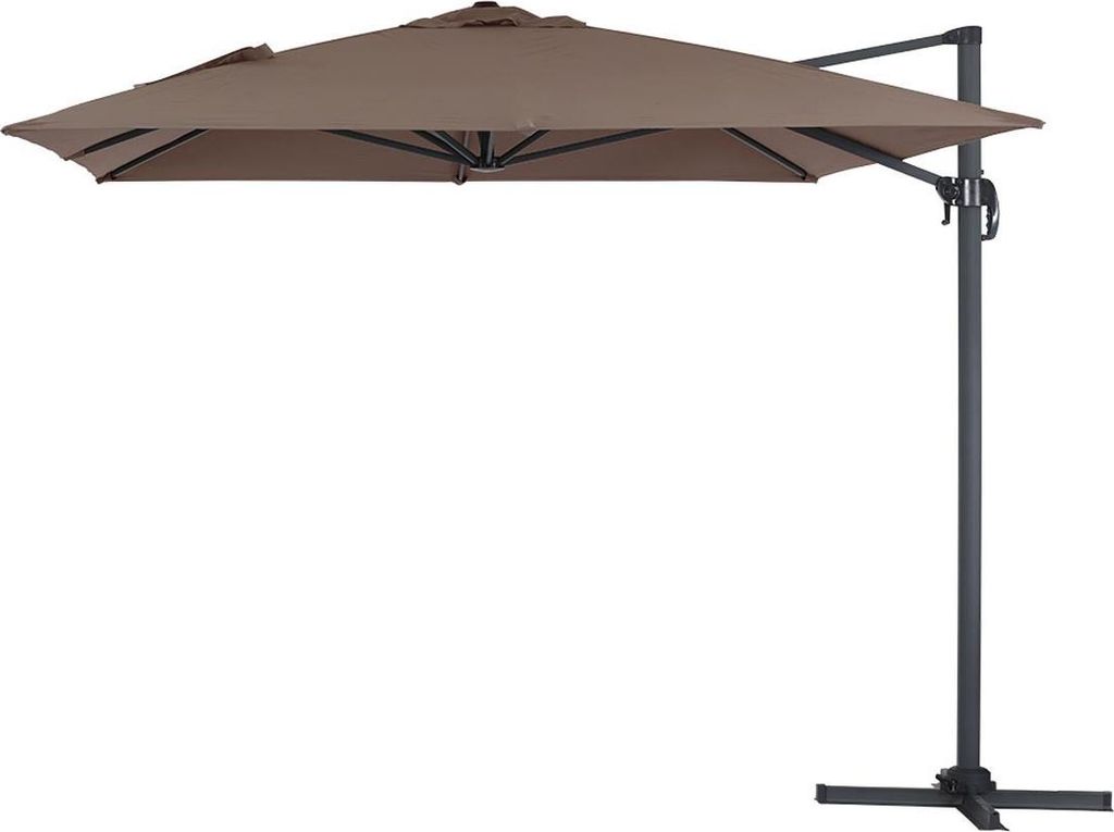 Parasol déporté "Sun 4" - 3 x 4 m - Taupe Image du produit 