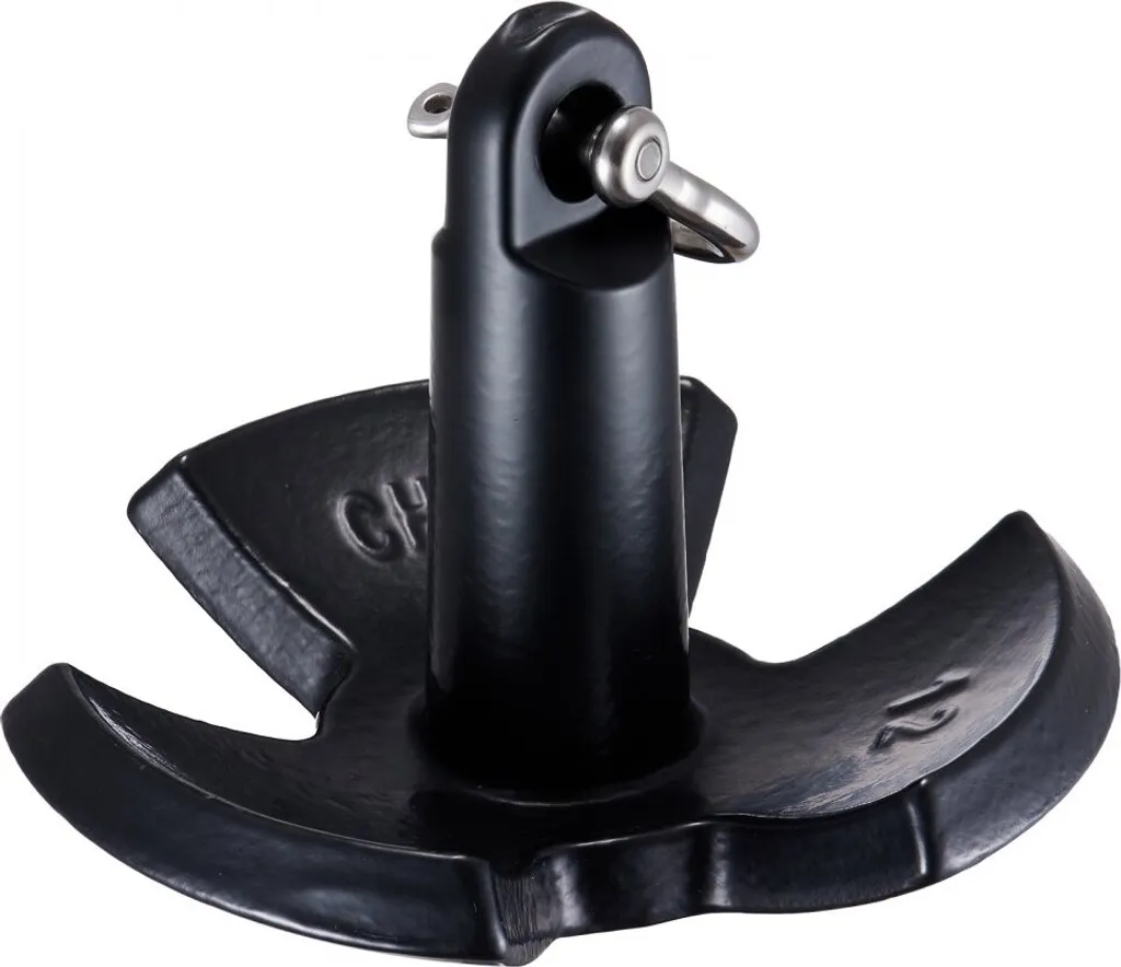 Offerta Ancora da Barca 12 lbs - Ghisa Nera Rivestita - Prezzo Shock