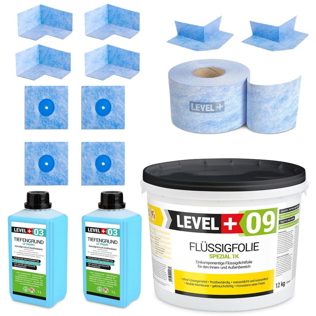 Kit di impermeabilizzazione Foglio liquido 12 kg Nastro Immagine del prodotto 