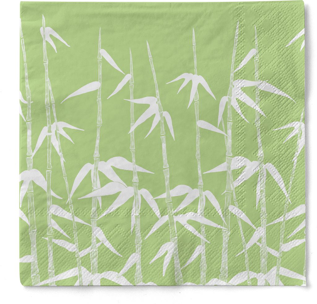 Tissue Serviette Green Bamboo, 40 x 40 cm, 100 Stück - Mank Produktbild 