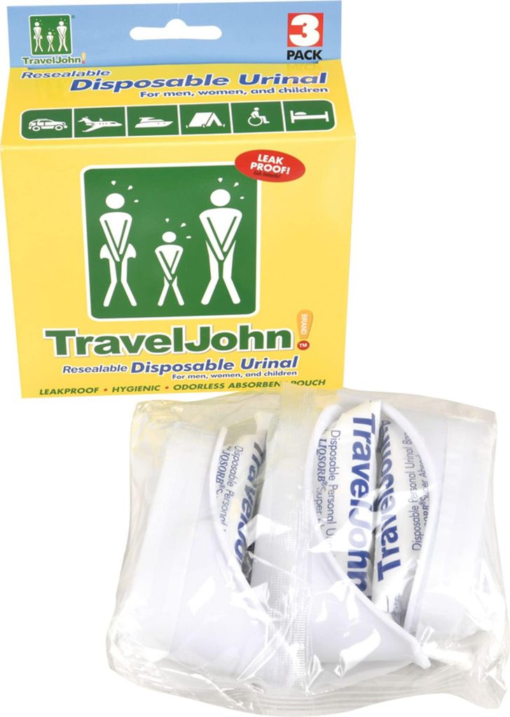 Torba na spluwaczkę TRAVEL JOHN Jednorazowy pisuar 3 sztuki Zdjęcie produktu 