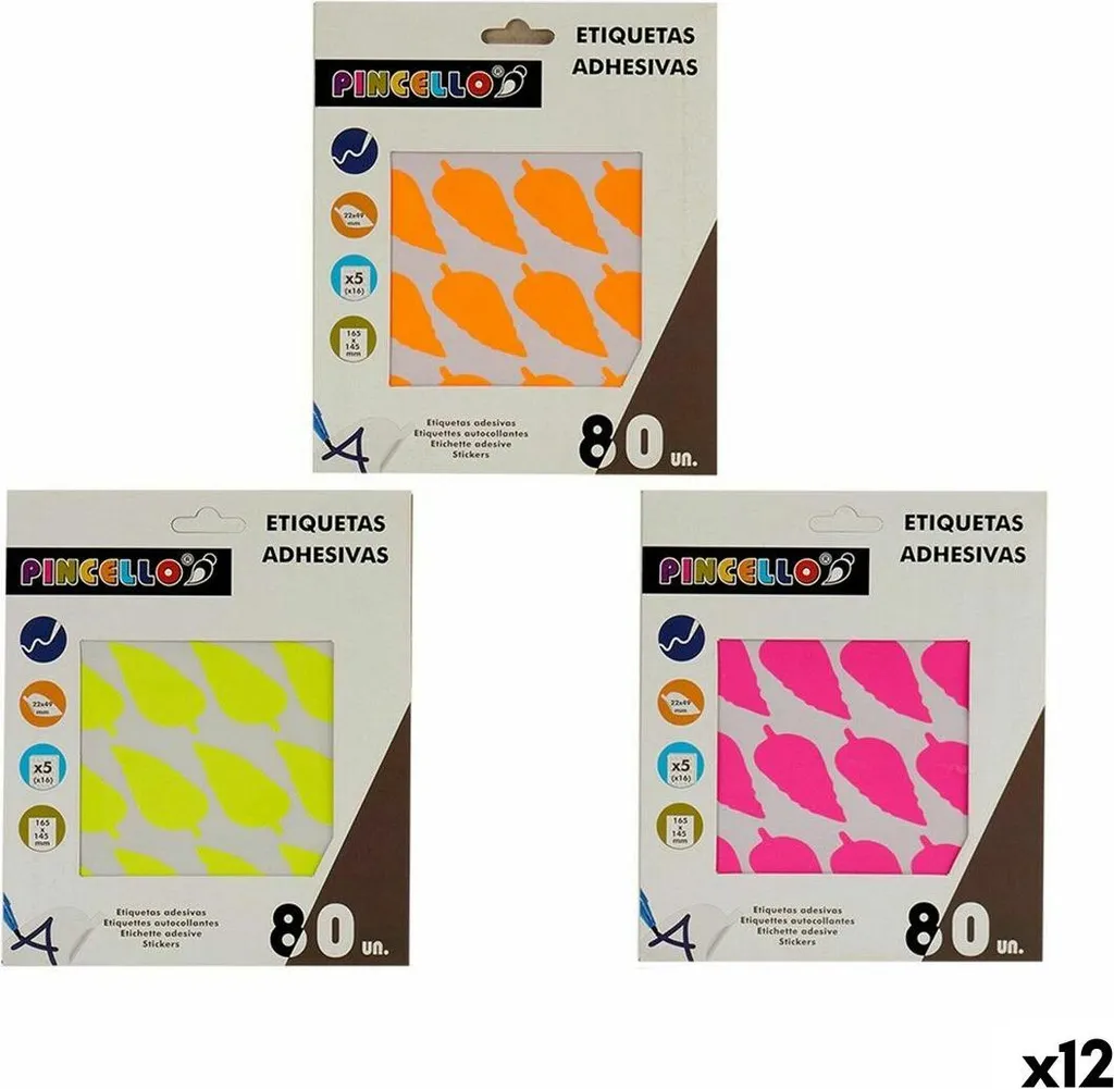 Pincello Etichette 22x49mm Bianche: Ordine Istantaneo per Archivio (12pz)