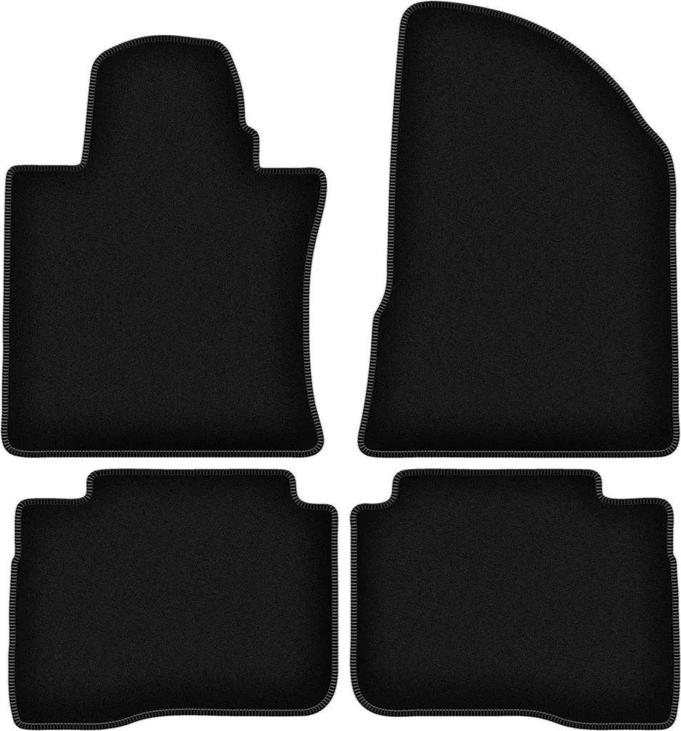 Set 4 Tappetini SsangYoung Musso SUV 2018+ | Velluto Alta Densità Nero