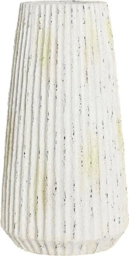 Vase de Décoration Salon Blanc ESPRIT 53 cm - Idéal Grandes Fleurs