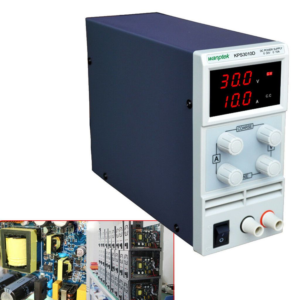 0-30V 0-10A Labornetzgerät Labornetzteil DC Trafo Regelbar Netzteil Power Supply 