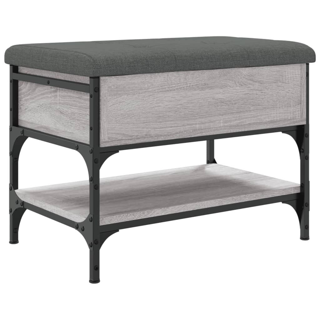 vidaXL Lavica na topánky sivá Sonoma 62x42x45 cm Materiál Obrázok produktu 