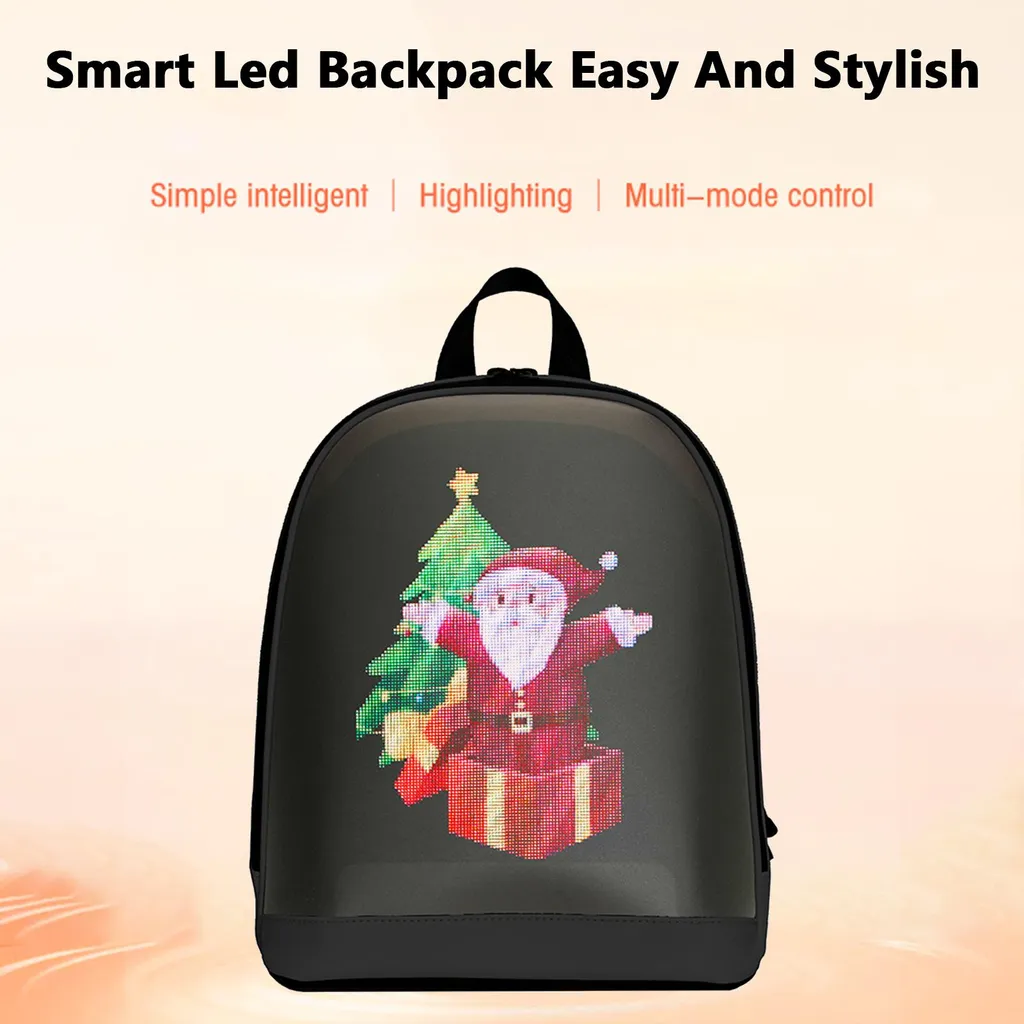 Sac de voyage à écran LED programmable et intelligent pour le commerce