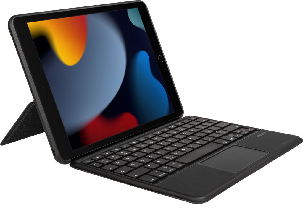 Gecko Covers Apple iPad 10.2" (2019/2020/2021) Keyboard Cover QWERTY, QWERTY, Englisch, Touchpad, Apple, iPad 10.2" (2019/2020/2021), Grau
