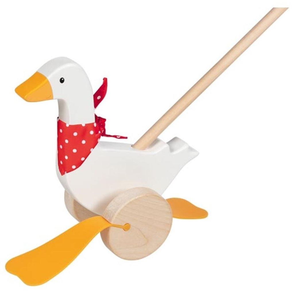 Goki Holz Schiebetier Gans - Laufhilfe für Kleinkinder Produktbild 
