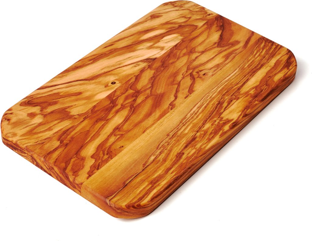 Schneidebrett aus Olivenholz, dünn, geklebt 35 x 20 x 1,5 cm