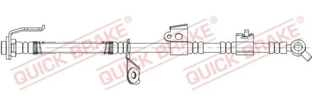 Flexible de frein hydraulique renforcé pour Sonata - Réf OE 587323K000