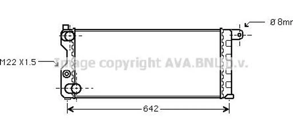 Radiateur moteur pour Fiat Panda : remplacez votre pièce OE 7567061