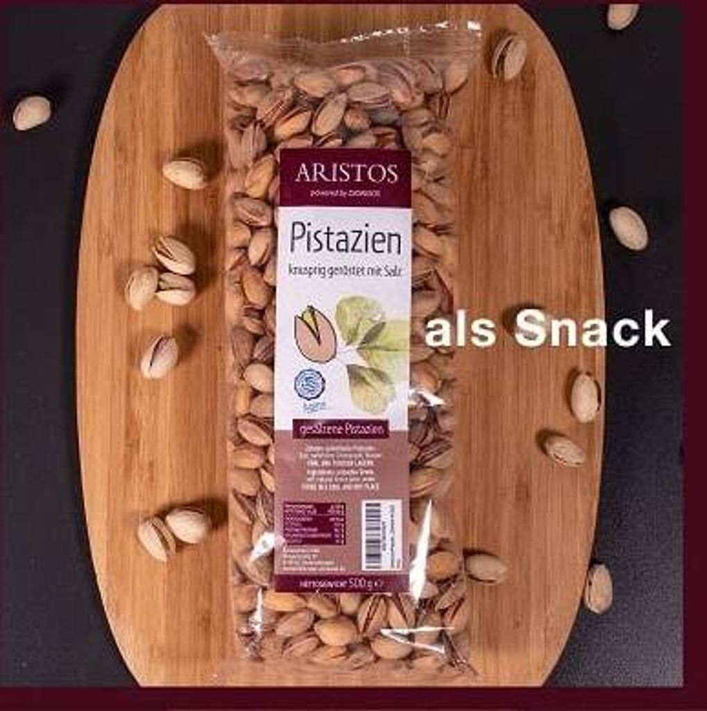 Aristos Griechische Pistazien Geröstet mit Meersalz 500 g Produktbild 2