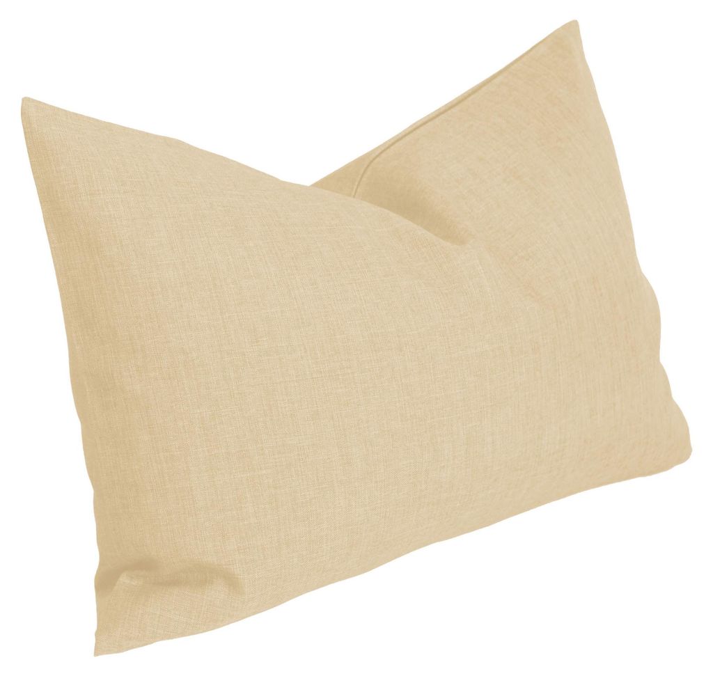 Kissenbezug 40x60 cm ecru Struktur Leinenoptik Kissenhülle Produktbild 