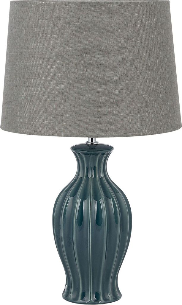 BELIANI Lampa stołowa zielona ceramiczna 59 cm okrągły Zdjęcie produktu 