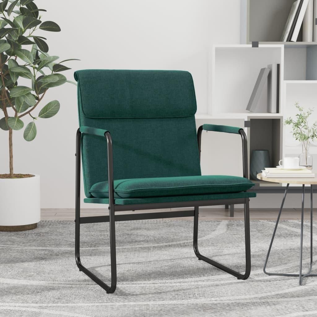 Best Möbel Loungesessel Dunkelgrün 55x64x80 cm Stoff - Fernseh- & Relaxsessel Cloris Neu7514159 1parcel