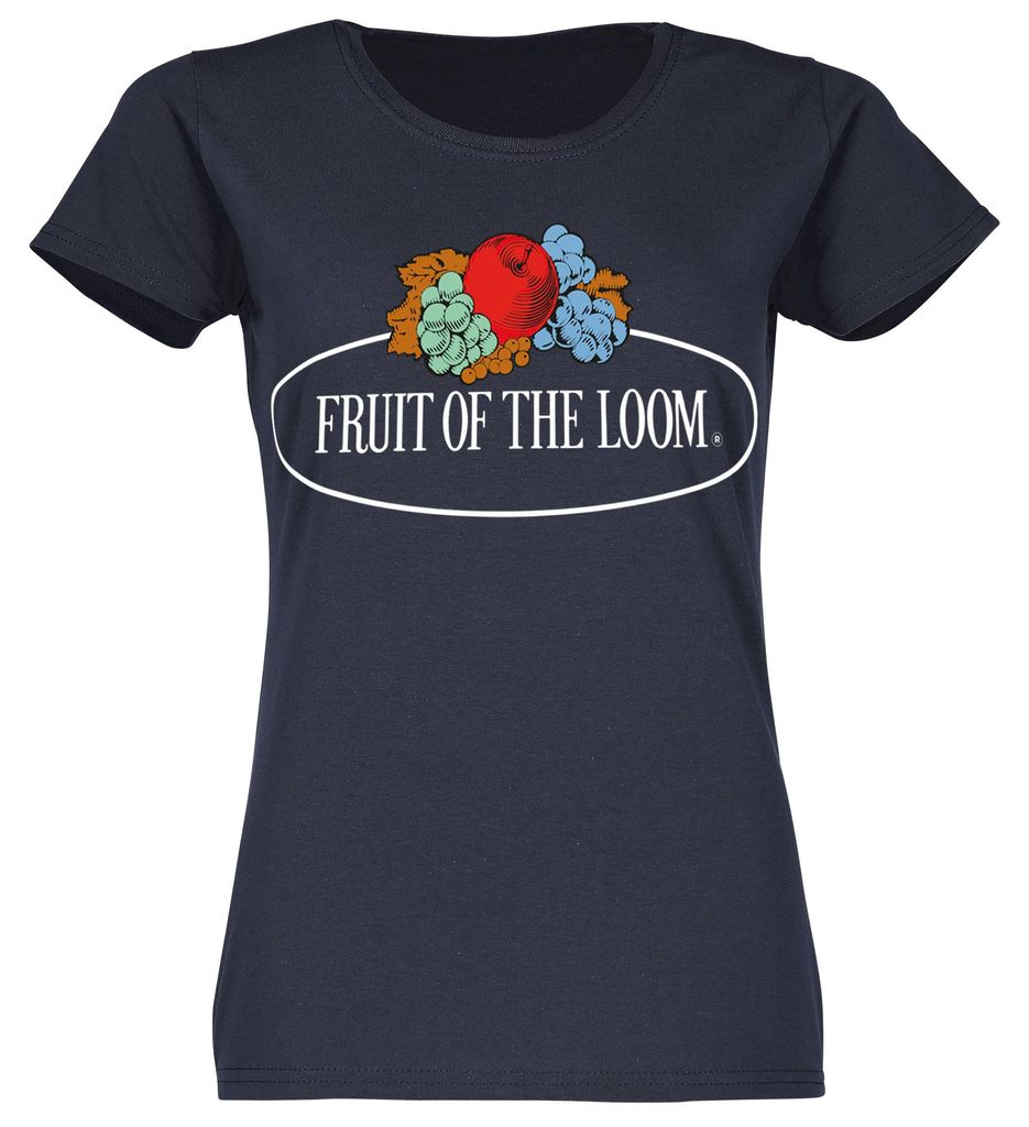 Fruit of the Loom Damen T-Shirt mit großem Vintage-Logo Produktbild 