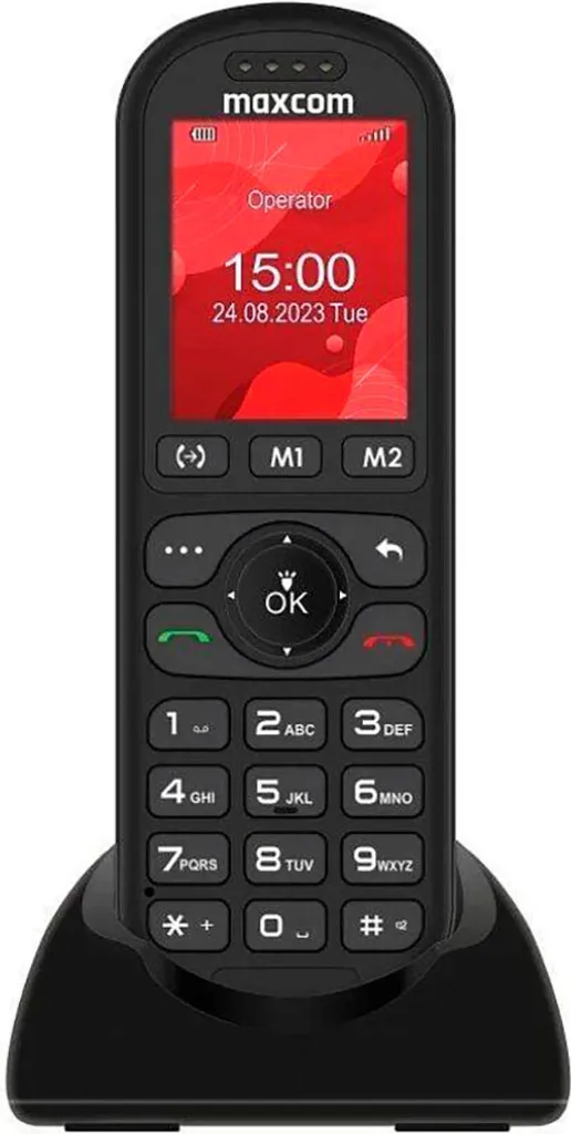 Maxcom MM39D Cordless Trasparente - Design Retro-Futurista 4G - 1