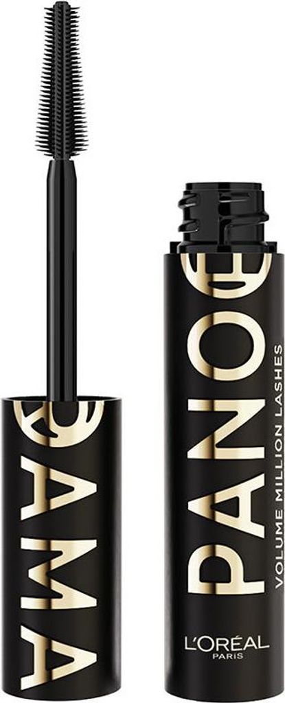 L ́Oréal Paris Panorama Mascara Wimperntusche für verlängerte Wimpern und Volumen All Night Black 9,9 ml