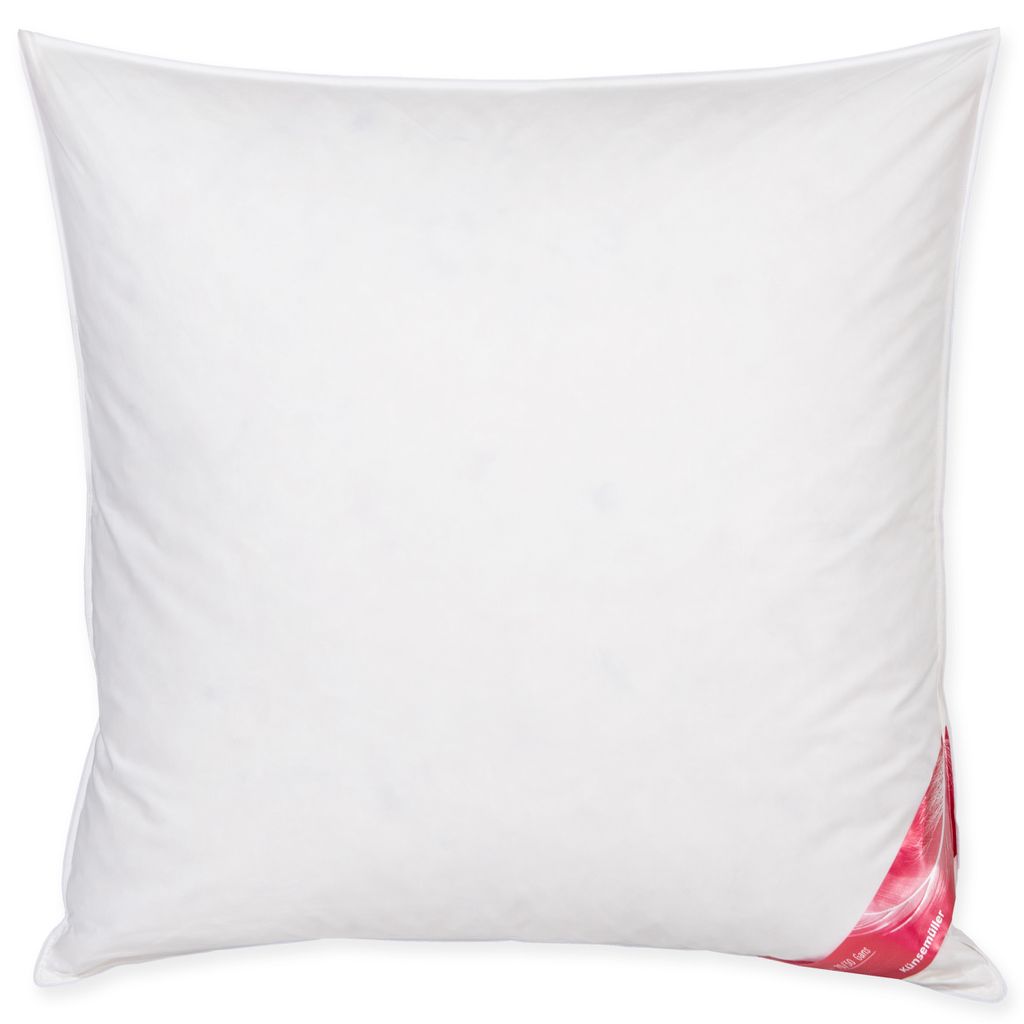 Künsemüller 70% Gänse-Feder und 30% Daunen Kopfkissen 80 x 80 cm feines Köper-Inlett