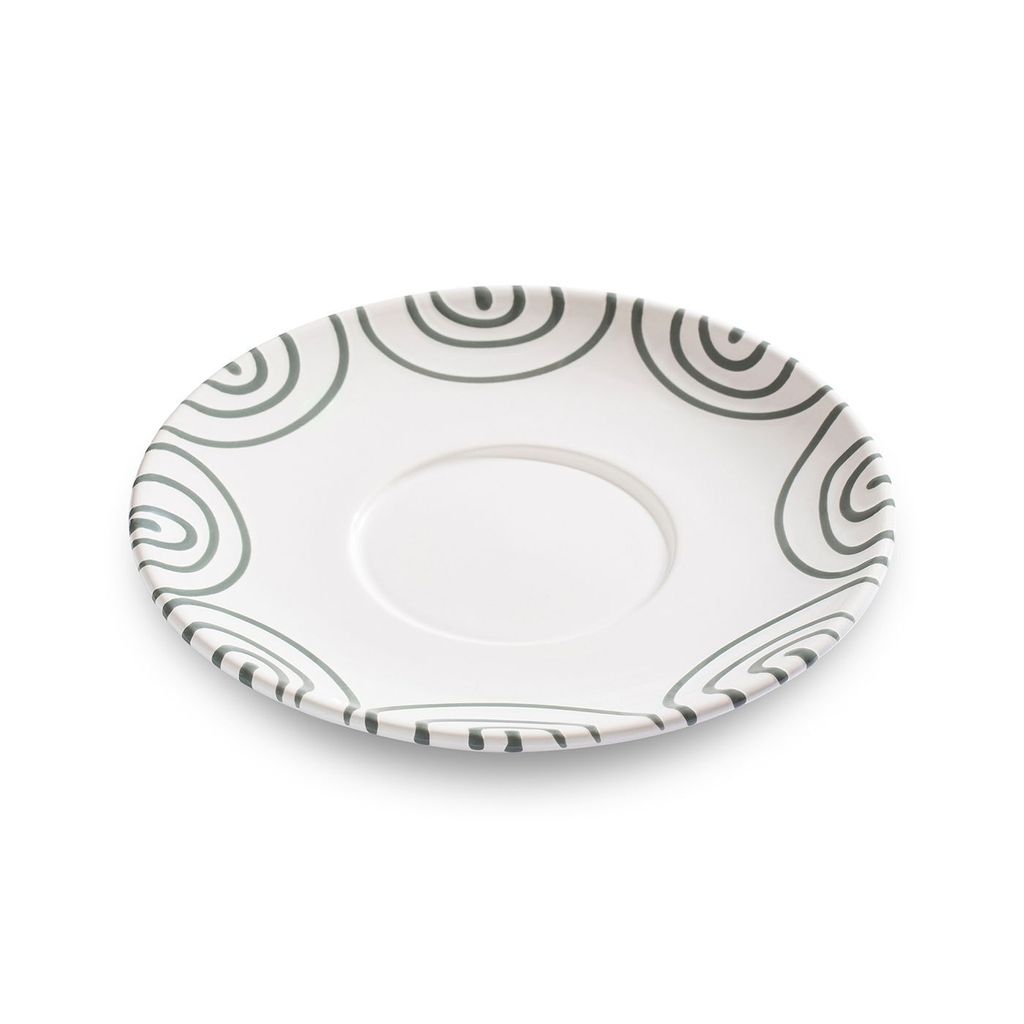 Gmundner Keramik Graugeflammt Teeuntertasse 18 cm