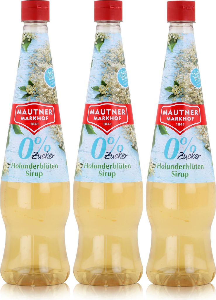 Mautner Getränkesirup Holunderblüte 0% Zucker 0,7L - Produktbild 