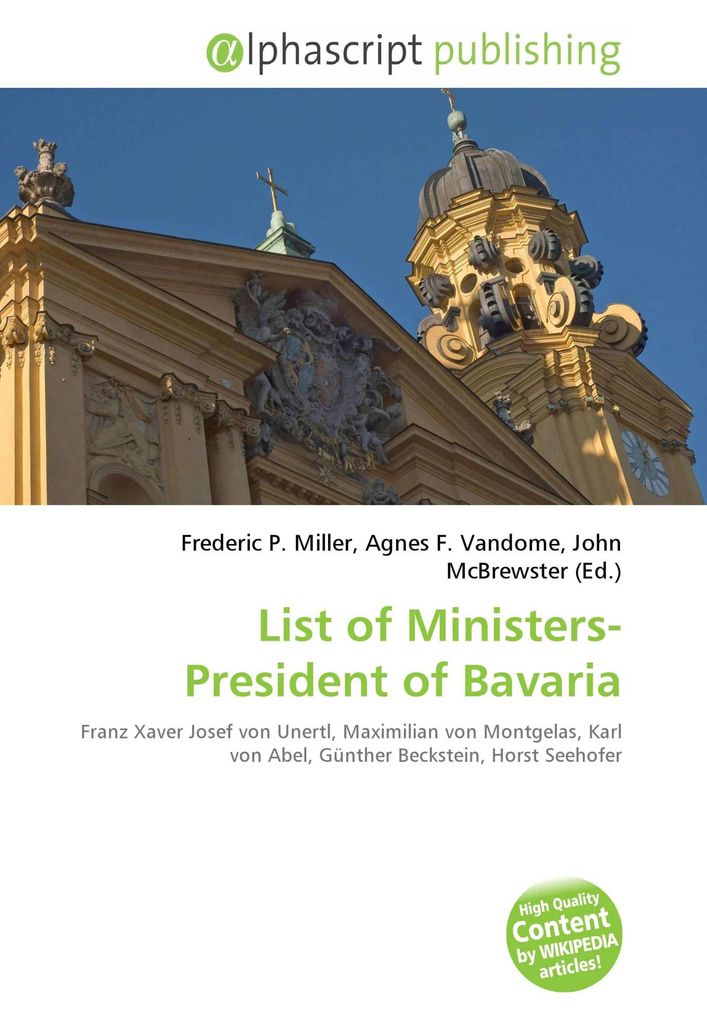 List of Ministers-President of Bavaria