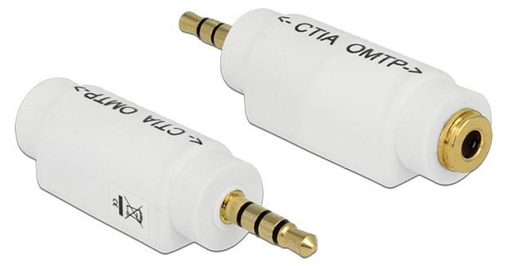 DeLOCK 65590, 3.5mm, 3.5mm, Weiß Produktbild 