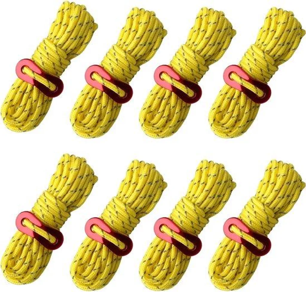 Évitez les chutes avec ces cordes de tente réfléchissantes et ajustables