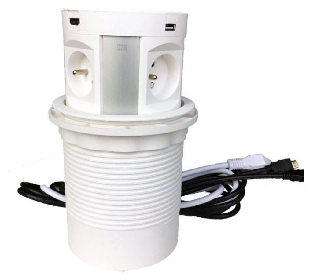 Prise coulissante pneumatique IN 553005 avec chargeur Qi et Image du produit 
