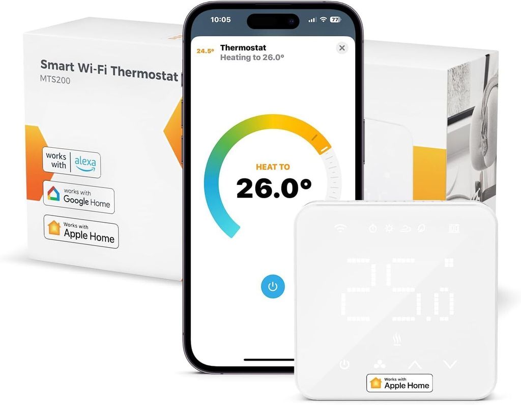 Refoss WiFi Intelligenter Thermostat Kesselthermostat Digital Smart Home