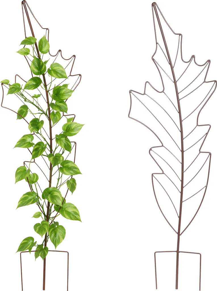 Treillis à Feuilles Relaxdays : Empêchez vos Plantes de Tomber au Sol