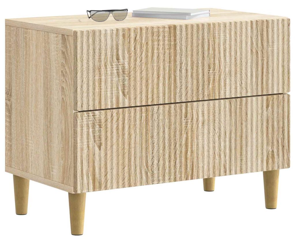Nachttisch Sonoma-Eiche 62 x 34,5 x 48 cm Holzwerkstoff - Nachttische & -schränke DE2228