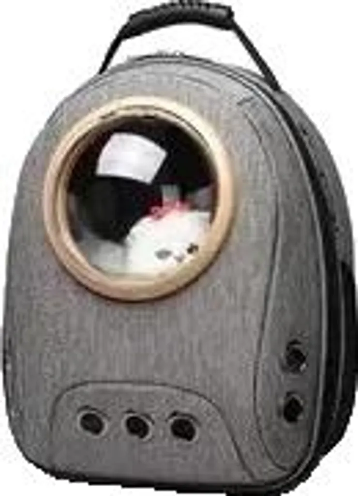 Zaino Animali Traspirante Economico Grigio B - Pratico e Leggero per Viaggi