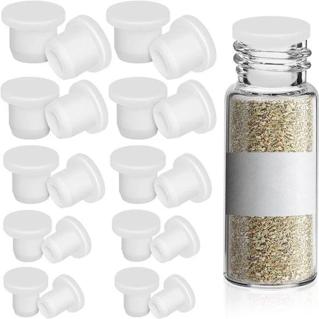 Bouchons en silicone recyclables blancs lot de 25 haute étanchéité